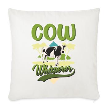 Cow Whisperer Farmer Cattle Breeder Cows - Sofa pillowcase 17,3'' x 17,3'' (45 x 45 cm) - natural white - Front