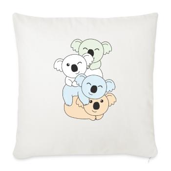Unlabeld Flag Pride LGBTQ Cute Koala - Sofa pillowcase 17,3'' x 17,3'' (45 x 45 cm) - natural white - Front