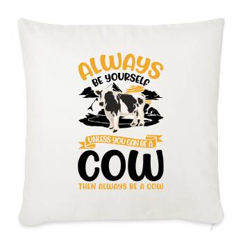 Cow Gift Farmer Cattle Breeder Cows - Sofa pillowcase 17,3'' x 17,3'' (45 x 45 cm) - natural white - Front