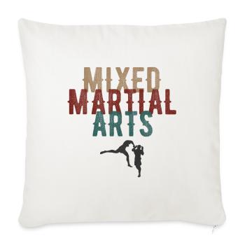 Mixed Martial Arts MMA - Sofakissenbezug 45 x 45 cm - Naturweiß  - Vorne