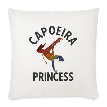 Capoeira - Sofakissenbezug 45 x 45 cm - Naturweiß  - Vorne