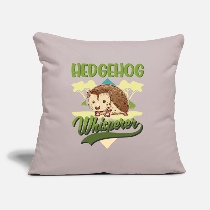 Igel Flüsterer Hérisson Whisperer Housse de coussin décorative 45 x 45 cm