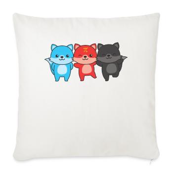 Polyamory Flag Gay Pride LGBTQ Fuchs - Sofakissenbezug 45 x 45 cm - Naturweiß  - Vorne