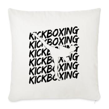 Kickboxing - Sofakissenbezug 45 x 45 cm - Naturweiß  - Vorne