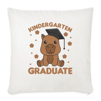 Kids Kindergarten graduate Capybara Graduation - Sofakissenbezug 45 x 45 cm - Naturweiß  - Vorne