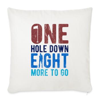 Golfplatz zum Golfen Golf - Sofakissenbezug 45 x 45 cm - Naturweiß  - Vorne