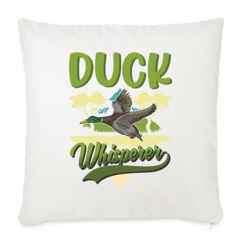 Ducks Whisperers Duck Whisperers Duck Breeders - Sofa pillowcase 17,3'' x 17,3'' (45 x 45 cm) - natural white - Front