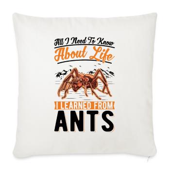 Ants Ant Farm Anthill Fire Ants - Sofa pillowcase 17,3'' x 17,3'' (45 x 45 cm) - natural white - Front