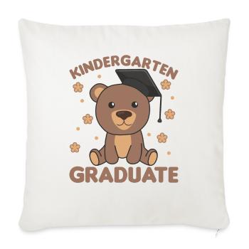 Kids Kindergarten graduate Bär Graduation - Sofakissenbezug 45 x 45 cm - Naturweiß  - Vorne