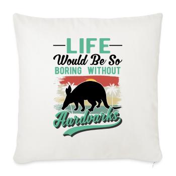 Aardvark Gift Aardvark - Sofa pillowcase 17,3'' x 17,3'' (45 x 45 cm) - natural white - Front
