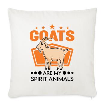 Chèvres Animal Chèvre Hôte Chèvre - Housse de coussin décorative 45 x 45 cm - blanc nature - Devant