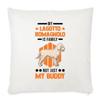Lagotto Romagnolo Family Water Dog - Sofa pillowcase 17,3'' x 17,3'' (45 x 45 cm) - natural white - Front