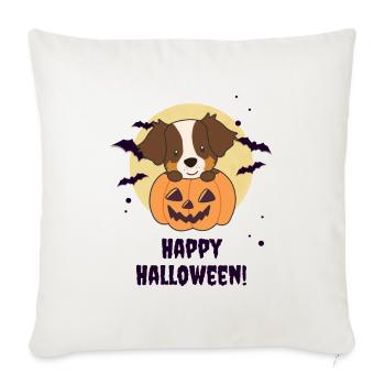 Australian Sheperd in Pumpkin Sweet Happy Halloween - Sofa pillowcase 17,3'' x 17,3'' (45 x 45 cm) - natural white - Front