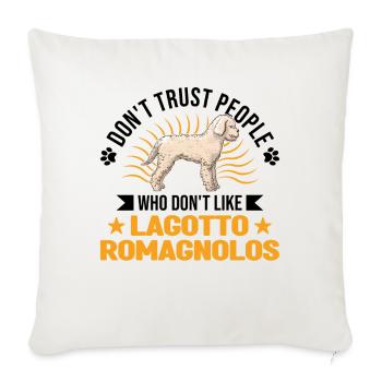 Lagotto Romagnolo Water Dog - Sofa pillowcase 17,3'' x 17,3'' (45 x 45 cm) - natural white - Front
