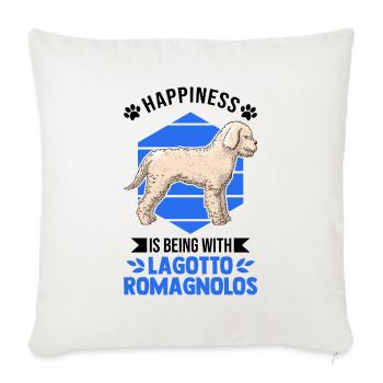 Lagotto Romagnolo Lucky Water Dog - Sofa pillowcase 17,3'' x 17,3'' (45 x 45 cm) - natural white - Front