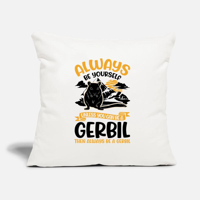 Gerbil Gift Racing Rat Gerbil Sofa pillowcase 17,3'' x 17,3'' (45 x 45 cm)