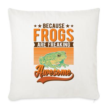 Frog Gift Tree Frog - Sofa pillowcase 17,3'' x 17,3'' (45 x 45 cm) - natural white - Front