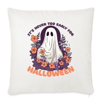 It's never too early for Halloween groovy ghost - Sofa pillowcase 17,3'' x 17,3'' (45 x 45 cm) - natural white - Front