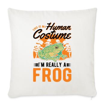 Frog Halloween Tree Frog - Sofa pillowcase 17,3'' x 17,3'' (45 x 45 cm) - natural white - Front