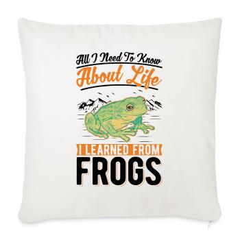 Frog Tree Frog Tree-climbing Frog - Sofa pillowcase 17,3'' x 17,3'' (45 x 45 cm) - natural white - Front