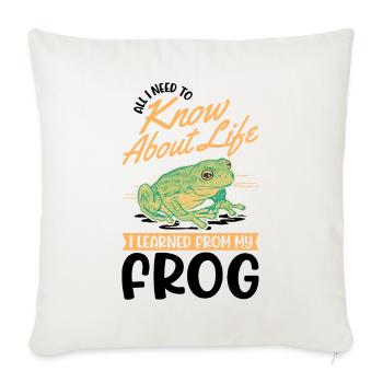 Frog Tree Frog Tree-climbing Frog - Sofa pillowcase 17,3'' x 17,3'' (45 x 45 cm) - natural white - Front