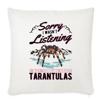 Tarantula Gift Spider Tarantula - Sofa pillowcase 17,3'' x 17,3'' (45 x 45 cm) - natural white - Front
