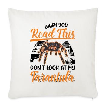 Tarantula Gift Spider Tarantula - Sofa pillowcase 17,3'' x 17,3'' (45 x 45 cm) - natural white - Front