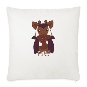 Okapi Happy Halloween cute vampire costume - Sofa pillowcase 17,3'' x 17,3'' (45 x 45 cm) - natural white - Front