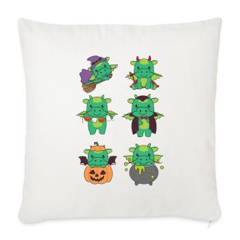Dragon Halloween Devil Pumpkin Vampire Costume - Sofa pillowcase 17,3'' x 17,3'' (45 x 45 cm) - natural white - Front