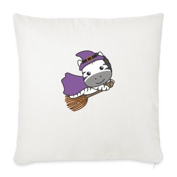 Zebra Halloween Sorcière Enfants Costume de Sorcière - Housse de coussin décorative 45 x 45 cm - blanc nature - Devant