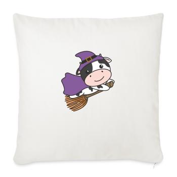 Cow Halloween Witch Kids Witch Costume - Sofa pillowcase 17,3'' x 17,3'' (45 x 45 cm) - natural white - Front