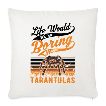 Tarantula Gift Spider Tarantula - Sofa pillowcase 17,3'' x 17,3'' (45 x 45 cm) - natural white - Front