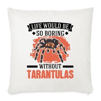 Tarantula Gift Spider Tarantula - Sofa pillowcase 17,3'' x 17,3'' (45 x 45 cm) - natural white - Front
