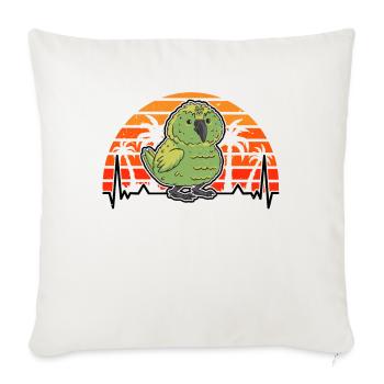 Kakapo Heartbeat Retro - Sofa pillowcase 17,3'' x 17,3'' (45 x 45 cm) - natural white - Front