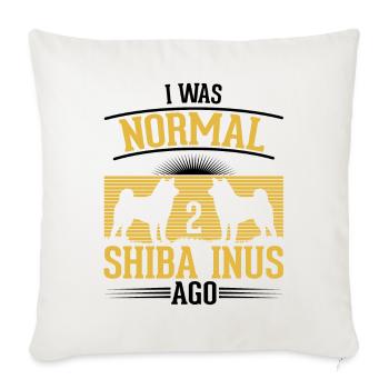 Shiba Inu Geschenk - Sofakissenbezug 45 x 45 cm - Naturweiß  - Vorne