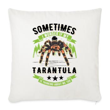 Tarantula Spider Tarantula - Sofa pillowcase 17,3'' x 17,3'' (45 x 45 cm) - natural white - Front