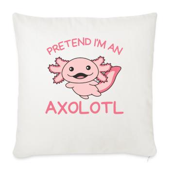 Imaginez que je suis un Axolotl Halloween - Housse de coussin décorative 45 x 45 cm - blanc nature - Devant