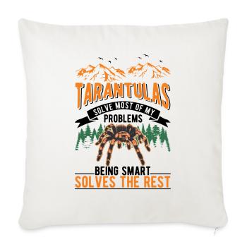 Tarantula Spider Tarantula - Sofa pillowcase 17,3'' x 17,3'' (45 x 45 cm) - natural white - Front