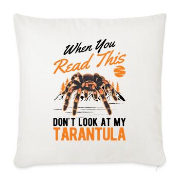 Tarantula Gift Spider Tarantula - Sofa pillowcase 17,3'' x 17,3'' (45 x 45 cm) - natural white - Front