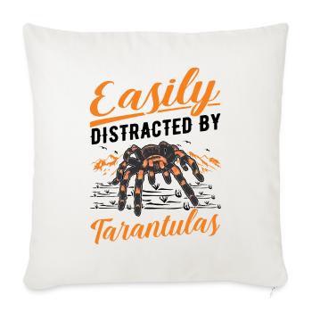 Facilement distrait par Tarentules Tarentule - Housse de coussin décorative 45 x 45 cm - blanc nature - Devant