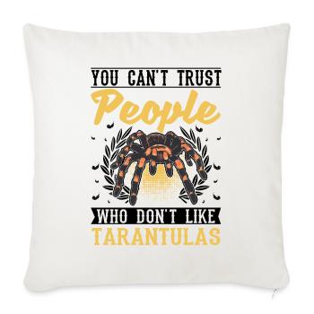 Tarantula Pet Spider Tarantula - Sofa pillowcase 17,3'' x 17,3'' (45 x 45 cm) - natural white - Front