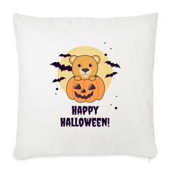 Bear in Pumpkin Cute Bears Happy Halloween - Sofa pillowcase 17,3'' x 17,3'' (45 x 45 cm) - natural white - Front