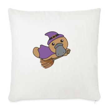 Platypus Halloween Witch Kids Witches Costume - Sofa pillowcase 17,3'' x 17,3'' (45 x 45 cm) - natural white - Front