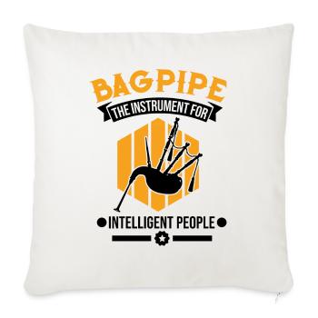 Bagpipes Bagpiper - Sofa pillowcase 17,3'' x 17,3'' (45 x 45 cm) - natural white - Front