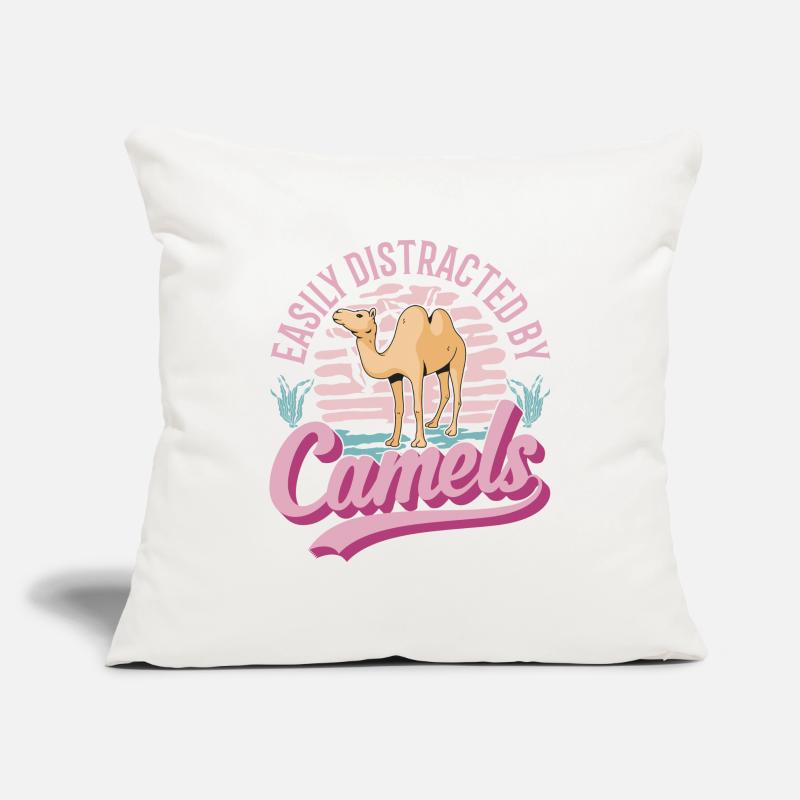 Easily distracted by Camels Großkamel Kamel Sofakissenbezug 45 x 45 cm