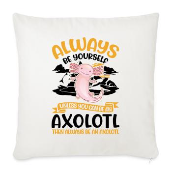 Soyez toujours vous-même Axolotl - Housse de coussin décorative 45 x 45 cm - blanc nature - Devant