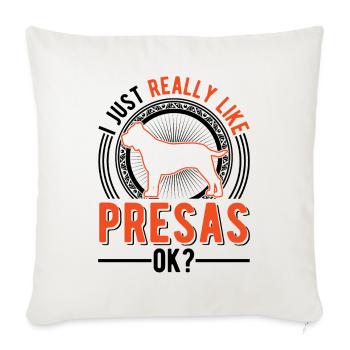 Presa Canario Gift Dogo Canario - Sofa pillowcase 17,3'' x 17,3'' (45 x 45 cm) - natural white - Front