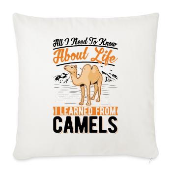 Camel Lover Egypt - Sofa pillowcase 17,3'' x 17,3'' (45 x 45 cm) - natural white - Front