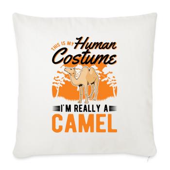 Camel Costume Halloween Egypt - Sofa pillowcase 17,3'' x 17,3'' (45 x 45 cm) - natural white - Front