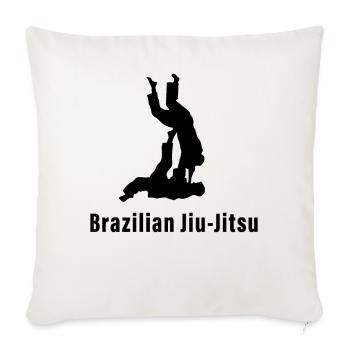 Brazilian Jiu-Jitsu BJJ - Sofa pillowcase 17,3'' x 17,3'' (45 x 45 cm) - natural white - Front